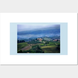 Tuscan countryside Posters and Art